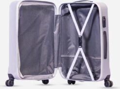 ©TROLLEYZ - Bali No.22 - Reiskoffer 78cm Met TSA Slot - Dubbele Wielen - 360° Spinners - 100% ABS - Reiskoffer In Metallic Grey -Kofferland Goedkope Winkel 1200x888 2