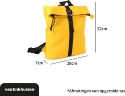 VanEnkhuizen Rolltop Rugzak 9 Liter - Waterafstotend En Thermo Materiaal - Geel -Kofferland Goedkope Winkel 1200x919 2