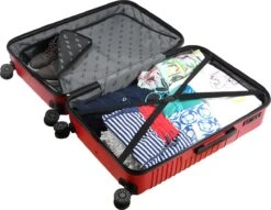 Biggdesign Cats Koffer - Ruimbagage Koffer - Rood - Large -Kofferland Goedkope Winkel 1200x928