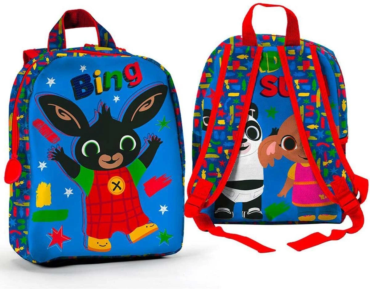 Bing Bunny Peuterrugzak It's A Bing Time - 27 X 22 X 7 Cm - Polyester 1 Bing Bunny Peuterrugzak It's A Bing Time - 27 X 22 X 7 Cm - Polyester