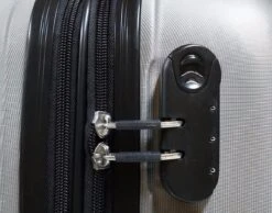 SB Travelbags 'Expandable' Handbagage Koffer 53cm 4 Wielen Trolley - Zilver -Kofferland Goedkope Winkel 1200x942