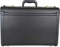 Pilotenkoffer Zonder Wiel - Kunstleer Zwart - Grote Piloten Koffer Met Laptopvak En Cijferslot - Kantoor Koffer - Werk Koffer -Kofferland Goedkope Winkel 1200x948