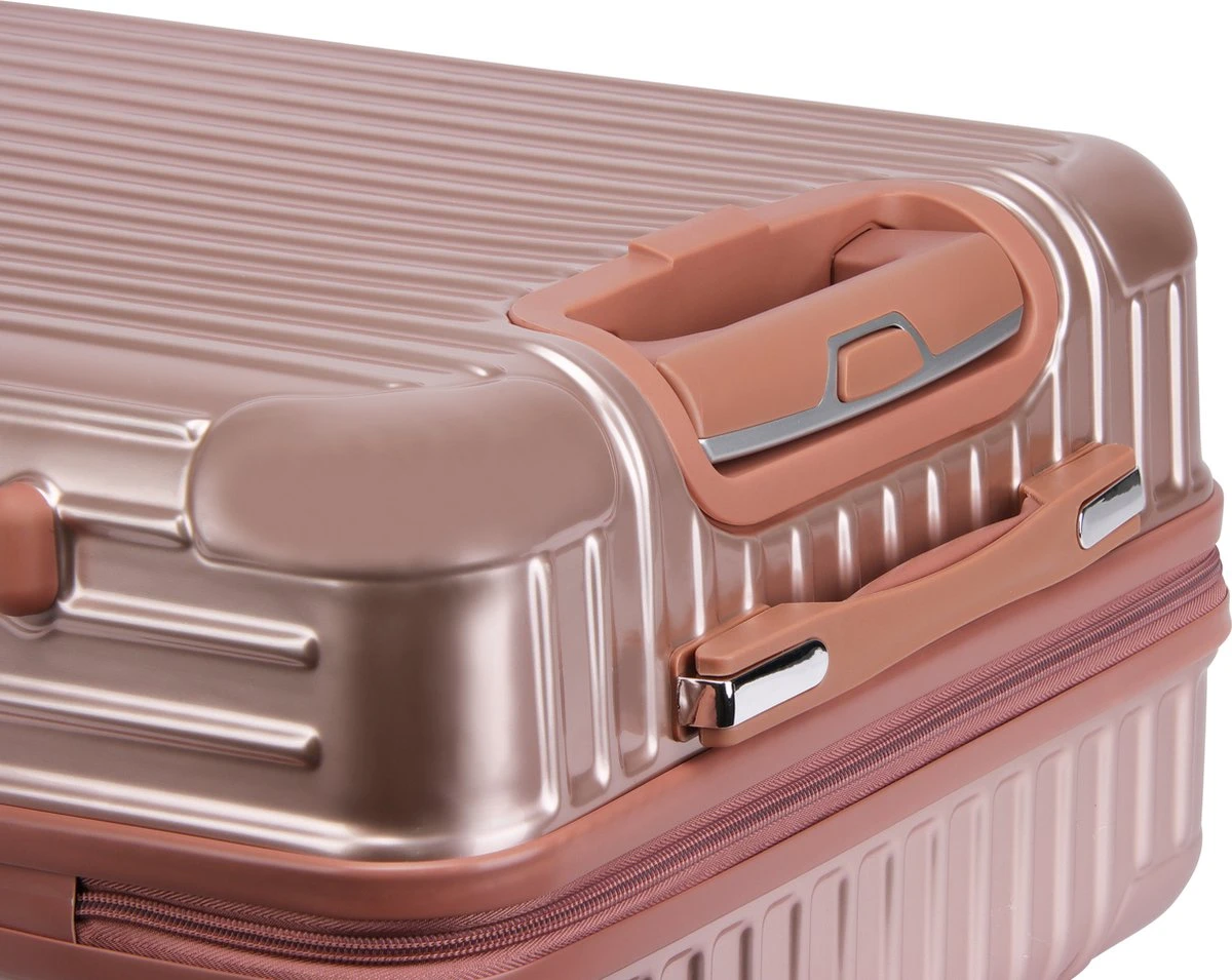 Royal Swiss - Reis Koffer - 76cm - Cijferslot- Lichtgewicht Koffer - 4 Wielen - Rose Gold 6 Royal Swiss - Reis Koffer - 76cm - Cijferslot- Lichtgewicht Koffer - 4 Wielen - Rose Gold - Afbeelding 6