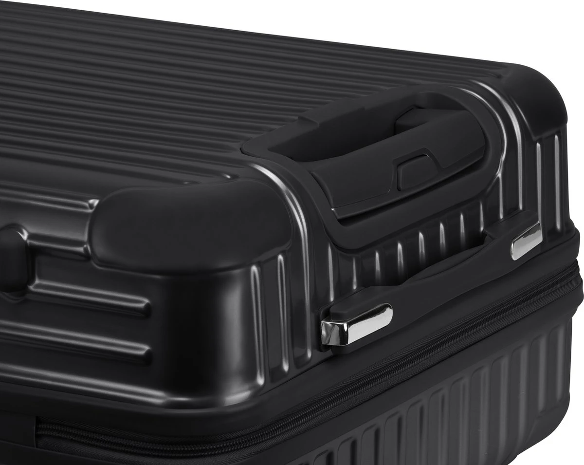 Royal Swiss - Reis Koffer - 56cm - Cijferslot- Lichtgewicht Koffer - 4 Wielen- Zwart 6 Royal Swiss - Reis Koffer - 56cm - Cijferslot- Lichtgewicht Koffer - 4 Wielen- Zwart - Afbeelding 6