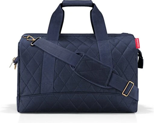 Reisenthel Allrounder L Reistas Sporttas - 30L - Rhombus Midnight Gold Blauw -Kofferland Goedkope Winkel 1200x956 2