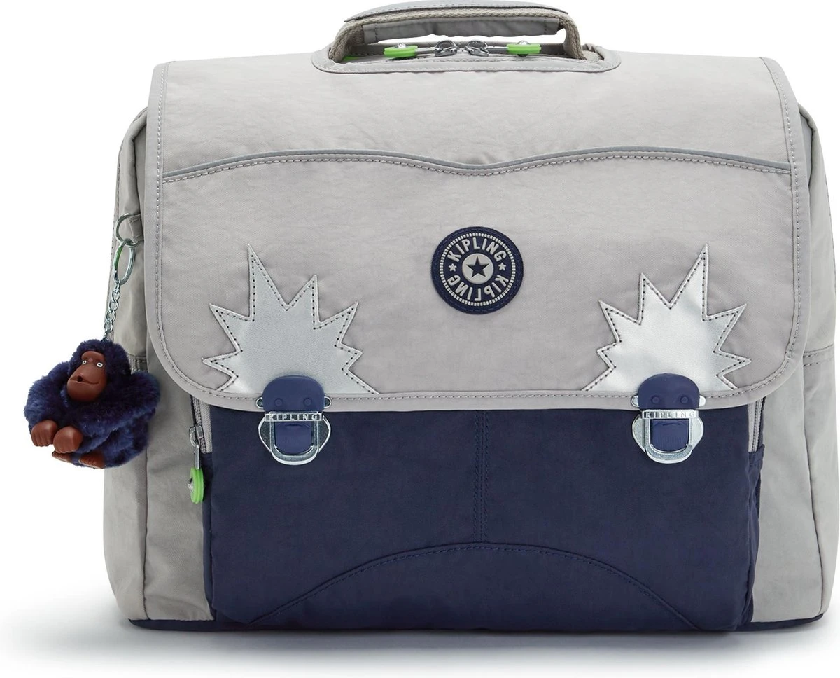 Kipling Iniko Rugzak - Playful Grey 1 Kipling Iniko Rugzak - Playful Grey