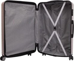 Tobeyz - Kofferset - 3-delig Lichtbruin Handbagage - Verrijdbaar Op 4 Wielen - Stevig ABS - Lichtgewicht, Trolley -Kofferland Goedkope Winkel 1200x988 1