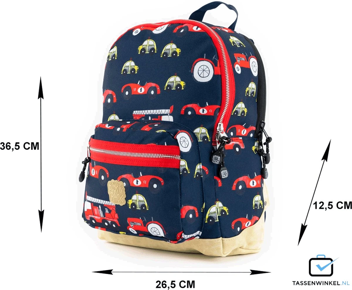 Pick & Pack Auto’s - Rugzak - Donkerblauw - Maat M 9 Pick & Pack Auto’s - Rugzak - Donkerblauw - Maat M - Afbeelding 9