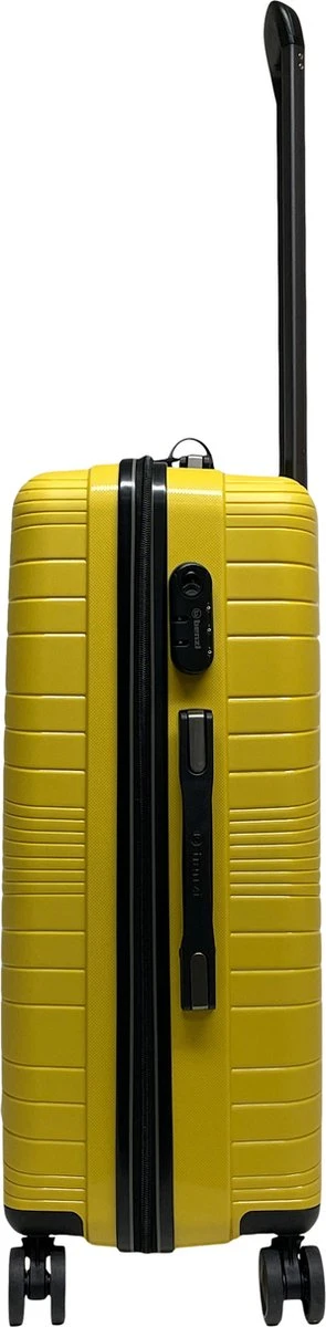 Benzi Barco Middelgrote Koffer - 65 Cm - 65 Liter - Geel 2 Benzi Barco Middelgrote Koffer - 65 Cm - 65 Liter - Geel - Afbeelding 2