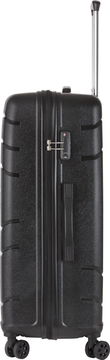 TravelZ Big Bars Reiskoffer 78 Cm Met Dubbele Wielen - Trolley Koffer Met TSA-slot - Zwart 7 TravelZ Big Bars Reiskoffer 78 Cm Met Dubbele Wielen - Trolley Koffer Met TSA-slot - Zwart - Afbeelding 7