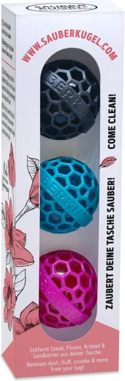 Sauberkugel - Tassenreiniger - Schoonmaakbal - Herbruikbaar - 3-pack - 3 Kleuren -Kofferland Goedkope Winkel 395x1200