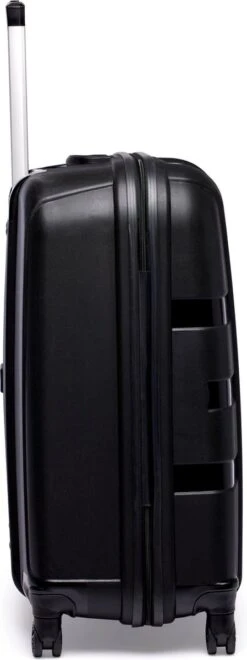 ©TROLLEYZ - Paris No.5 - Reiskoffer - 78cm Met TSA Slot - Dubbele Wielen - 360° Spinners - 100% Polypropyleen - Reiskoffer In Piano Black -Kofferland Goedkope Winkel 449x1200 2