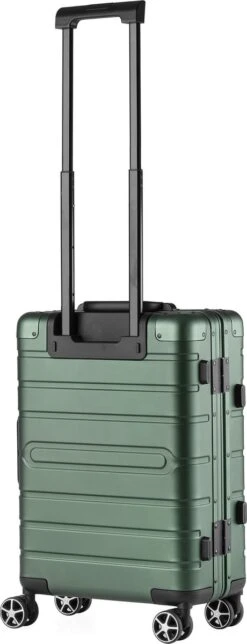 CarryOn ULD Handbagage - Luxe Aluminium Trolley 55cm - Dubbel TSA Slot - Dubbele Wielen - Groen -Kofferland Goedkope Winkel 460x1200
