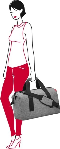 Reisenthel Allrounder L Reistas Sporttas - Maat L - 30L - Twist Silver Grijs -Kofferland Goedkope Winkel 486x1200 3