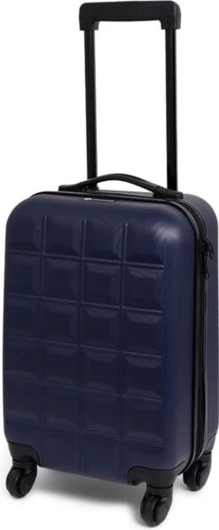 Norlander Squared Handbagagekoffer 37L - Reiskoffer Trolley - ECO Rpet - Blauw -Kofferland Goedkope Winkel 496x1200 1