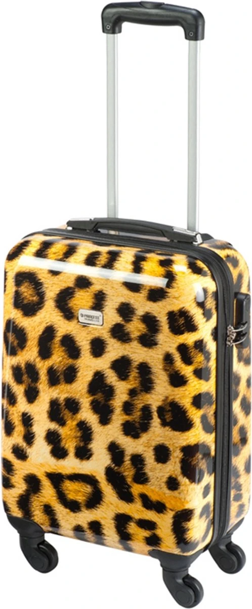 Princess Traveller Animal Print - Handbagagekoffer - Leopard - Small - 55cm 5 Princess Traveller Animal Print - Handbagagekoffer - Leopard - Small - 55cm - Afbeelding 5