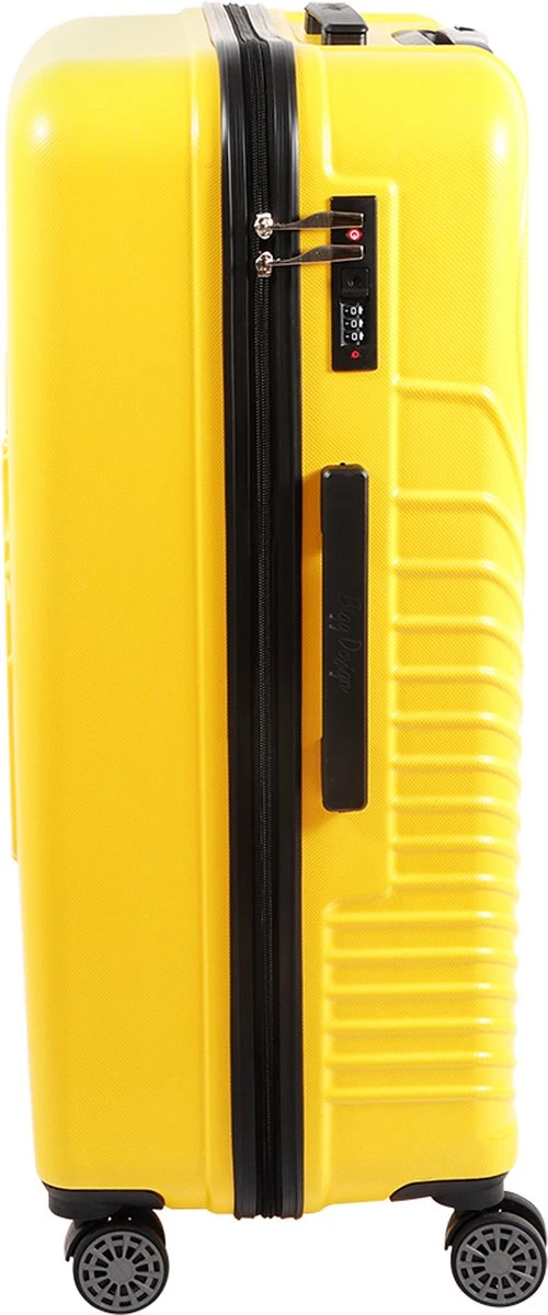 Biggdesign Cats Koffer - Ruimbagage Reiskoffer - Geel - Medium 10 Biggdesign Cats Koffer - Ruimbagage Reiskoffer - Geel - Medium - Afbeelding 10