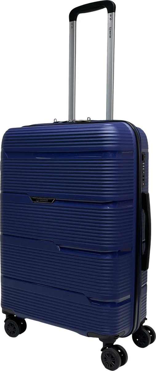 Benzi Izeda Middelgrote Koffer - 65 Cm - 65 Liter - Blauw 1 Benzi Izeda Middelgrote Koffer - 65 Cm - 65 Liter - Blauw