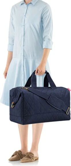 Reisenthel Allrounder L Reistas Sporttas - 30L - Rhombus Midnight Gold Blauw 17 Reisenthel Allrounder L Reistas Sporttas - 30L - Rhombus Midnight Gold Blauw -Kofferland Goedkope Winkel 514x1200
