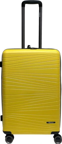 Benzi Barco Middelgrote Koffer - 65 Cm - 65 Liter - Geel 9 Benzi Barco Middelgrote Koffer - 65 Cm - 65 Liter - Geel -Kofferland Goedkope Winkel 517x1200