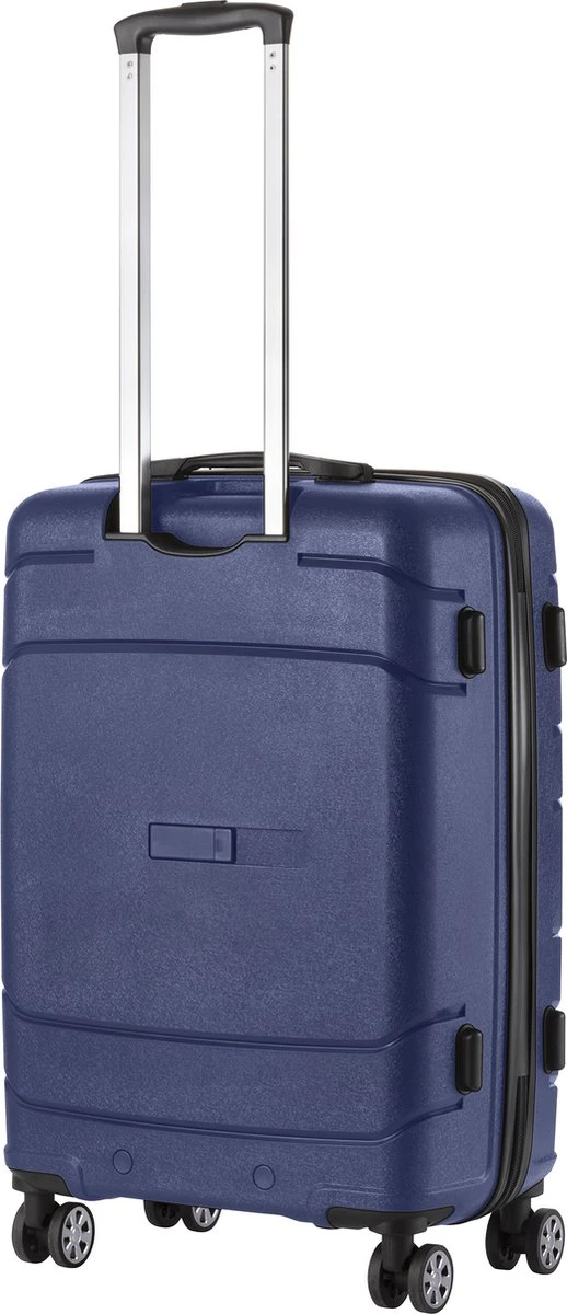 TravelZ Big Bars Reiskoffer 68 Cm Met Dubbele Wielen - Trolley Koffer Met TSA-slot - Blauw 3 TravelZ Big Bars Reiskoffer 68 Cm Met Dubbele Wielen - Trolley Koffer Met TSA-slot - Blauw - Afbeelding 3