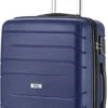 TravelZ Big Bars Reiskoffer 68 Cm Met Dubbele Wielen - Trolley Koffer Met TSA-slot - Blauw
