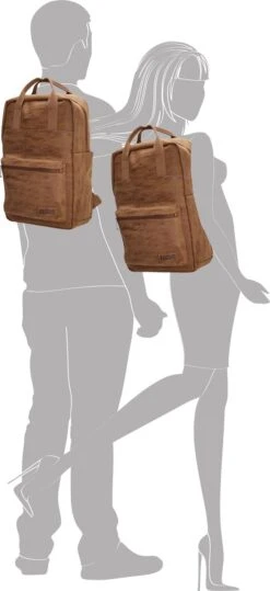 Enrico Benetti Rotterdam Laptop Rugzak 13 Inch 66597 - 12 Liter - Camel -Kofferland Goedkope Winkel 550x1200 2