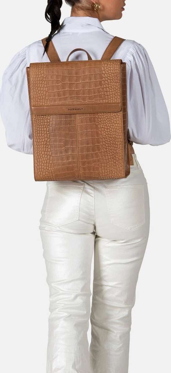 Burkely Casual Cayla Dames Rugtas 14" - Cognac 5 Burkely Casual Cayla Dames Rugtas 14" - Cognac - Afbeelding 5