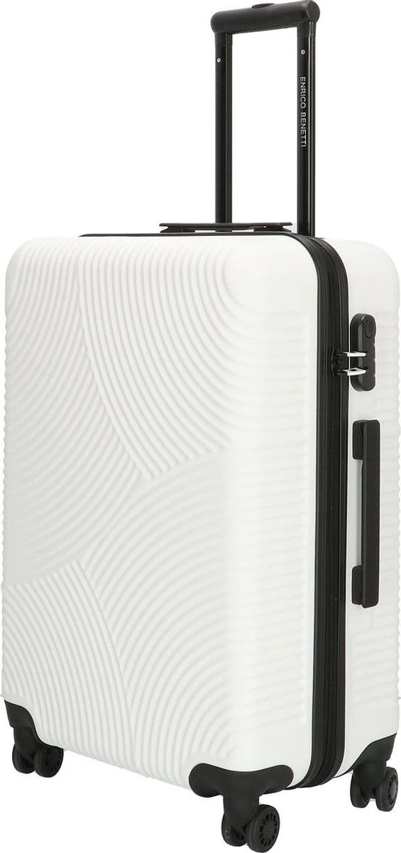 Enrico Benetti Louisville 39040 Driedelige Kofferset Hardcase ABS - Wit 4 Enrico Benetti Louisville 39040 Driedelige Kofferset Hardcase ABS - Wit - Afbeelding 4