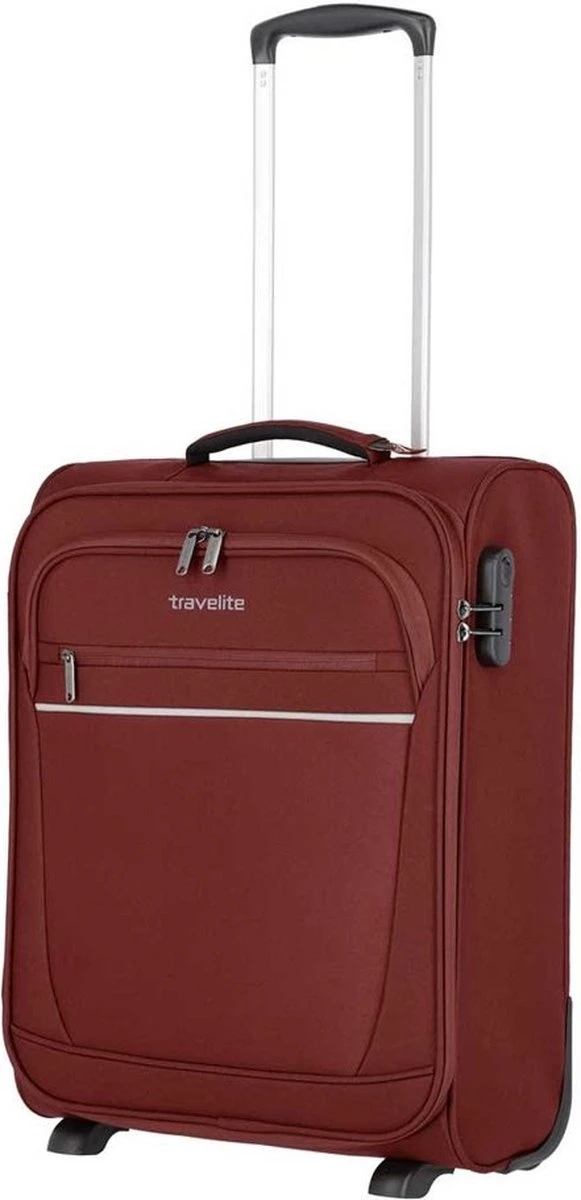 Travelite Cabin 2 Wheel Trolley Bordeaux 1 Travelite Cabin 2 Wheel Trolley Bordeaux