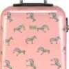 Princess Traveller Trendy Animal Collection - Handbagage Koffer - Zebra - Roze - 56cm