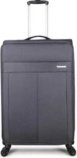 Decent D-Upright Large Koffer - 76 Cm Expandable - TSA Slot - Grijs