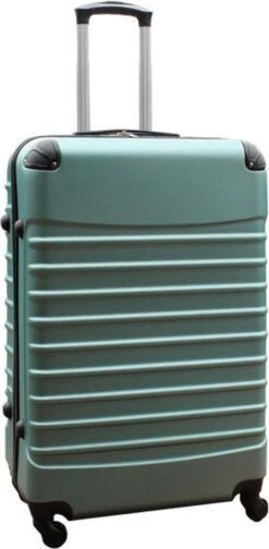 Travelerz Kofferset 3 Delig Met Wielen En Cijferslot - ABS - Groen (228-) -Kofferland Goedkope Winkel 588x1200 3