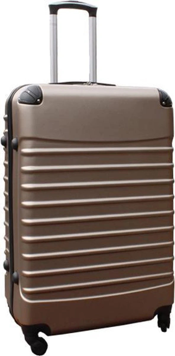 Travelerz Reiskoffer Met Wielen 95 Liter - Lichtgewicht - Cijferslot - Champagne 1 Travelerz Reiskoffer Met Wielen 95 Liter - Lichtgewicht - Cijferslot - Champagne