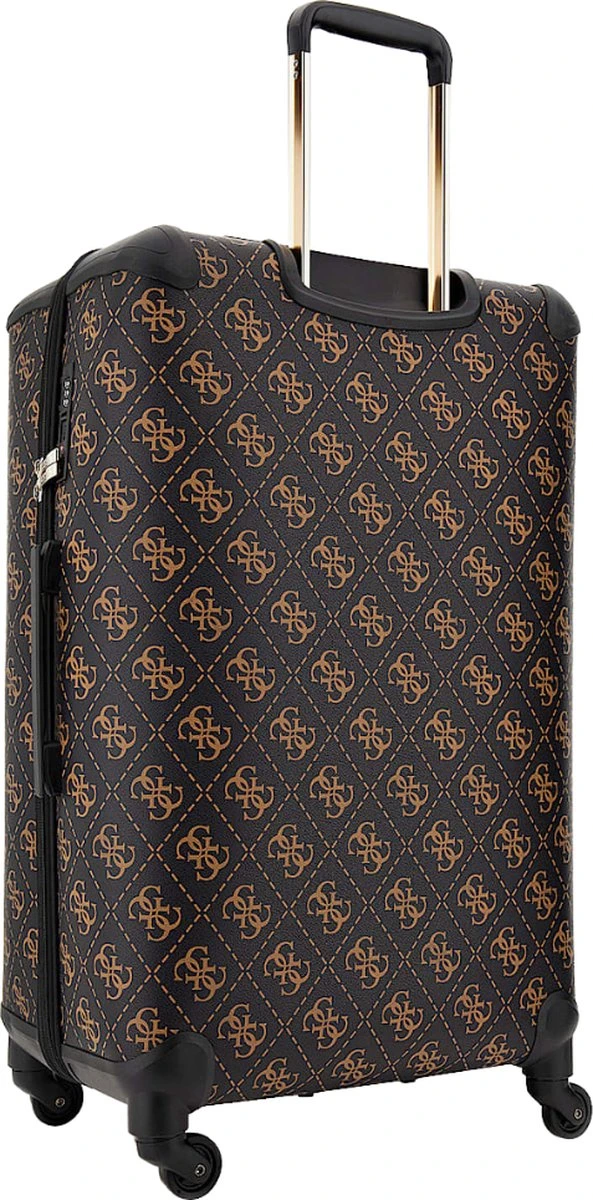 Guess Berta 28 In 4 Wheeler Dames Reiskoffer - Bruin 2 Guess Berta 28 In 4 Wheeler Dames Reiskoffer - Bruin - Afbeelding 2