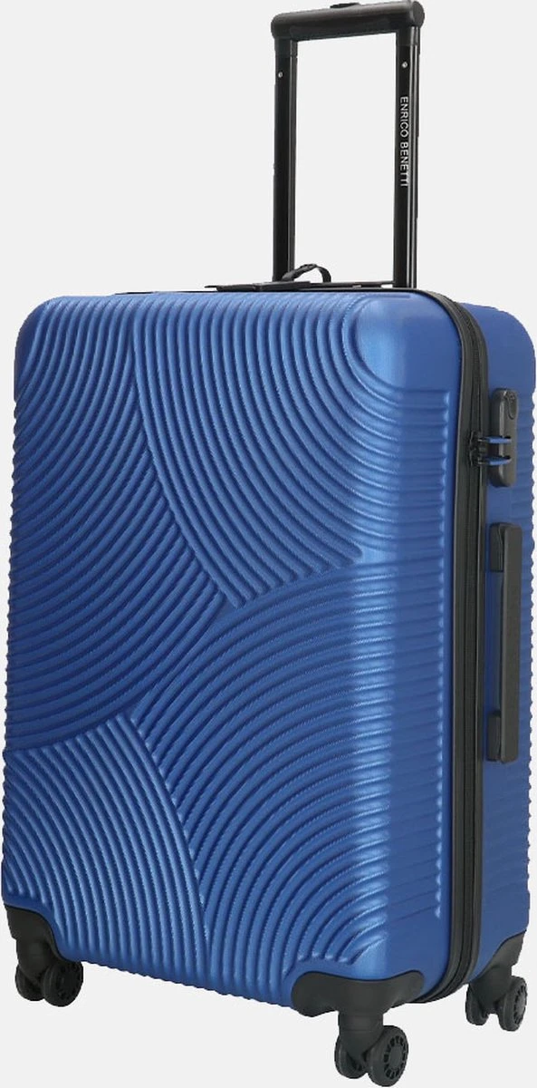 Enrico Benetti Koffer / Trolley / Reiskoffer - 65 X 41 X 25 Cm - 68 Liter - ABS - Maat M - Louisville - Blauw 4 Enrico Benetti Koffer / Trolley / Reiskoffer - 65 X 41 X 25 Cm - 68 Liter - ABS - Maat M - Louisville - Blauw - Afbeelding 4