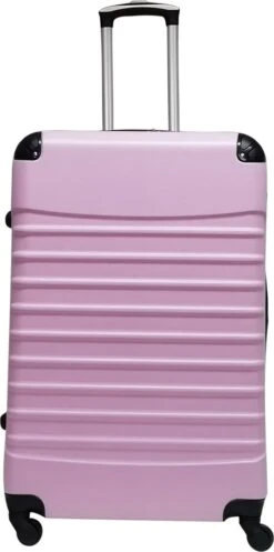Castillo Quadrant 2 Delige ABS Kofferset (XL+S) - Soft Pink -Kofferland Goedkope Winkel 596x1200 3