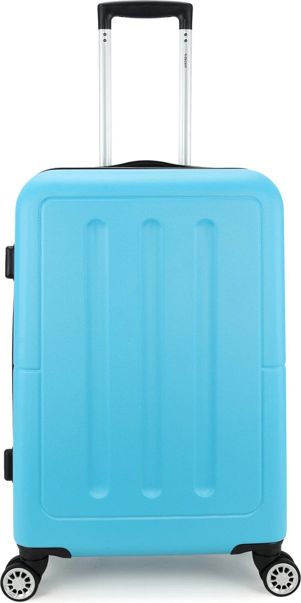 Decent Neon-Fix 2.0 Medium Koffer 66 Cm - 65 Liter - Blauw 1 Decent Neon-Fix 2.0 Medium Koffer 66 Cm - 65 Liter - Blauw