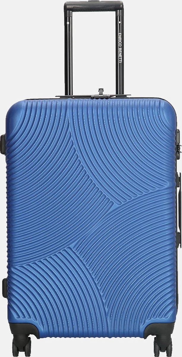 Enrico Benetti Koffer / Trolley / Reiskoffer - 65 X 41 X 25 Cm - 68 Liter - ABS - Maat M - Louisville - Blauw 1 Enrico Benetti Koffer / Trolley / Reiskoffer - 65 X 41 X 25 Cm - 68 Liter - ABS - Maat M - Louisville - Blauw