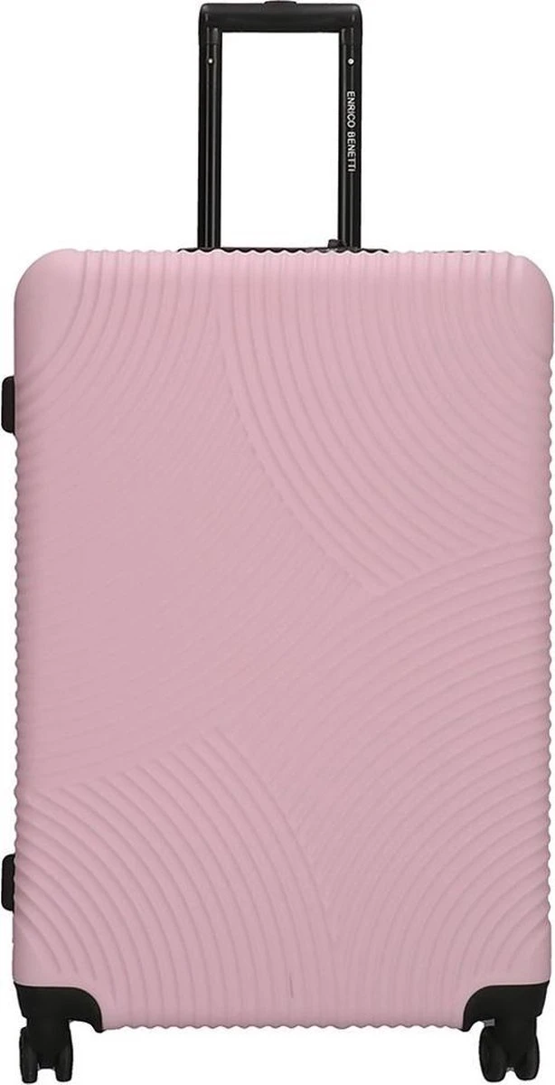 Enrico Benetti Koffer / Trolley / Reiskoffer - 75 X 46 X 25 Cm - 93 Liter - ABS - Maat L - Louisville - Roze 1 Enrico Benetti Koffer / Trolley / Reiskoffer - 75 X 46 X 25 Cm - 93 Liter - ABS - Maat L - Louisville - Roze
