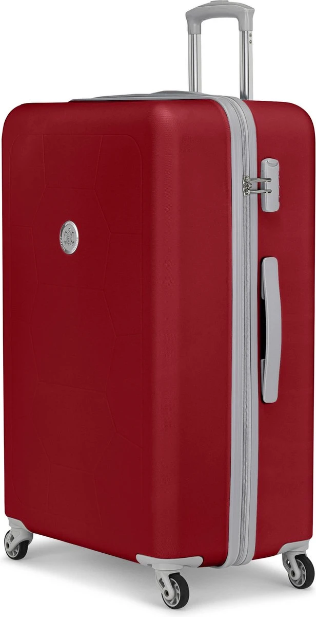 SUITSUIT - Caretta - Red Cherry - Reiskoffer (76 Cm) 4 SUITSUIT - Caretta - Red Cherry - Reiskoffer (76 Cm) - Afbeelding 4