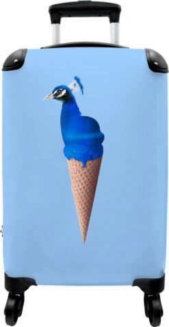 NoBoringSuitcases.com® Koffer - Reiskoffer Met Wielen - Pauw - IJshoorntjes - Blauw - IJs - Vogel - Handbagage Trolley - Past Binnen 55x40x20 Cm En 55x35x25 Cm - Fotokoffer 19 NoBoringSuitcases.com® Koffer - Reiskoffer Met Wielen - Pauw - IJshoorntjes - Blauw - IJs - Vogel - Handbagage Trolley - Past Binnen 55x40x20 Cm En 55x35x25 Cm - Fotokoffer -Kofferland Goedkope Winkel 621x1200 5