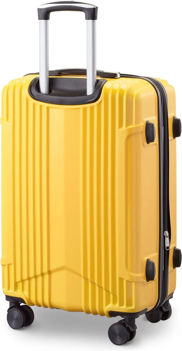 Tesla PC - Reiskoffer - 65 Cm - 4 Wielen - Geel 2 Tesla PC - Reiskoffer - 65 Cm - 4 Wielen - Geel - Afbeelding 2