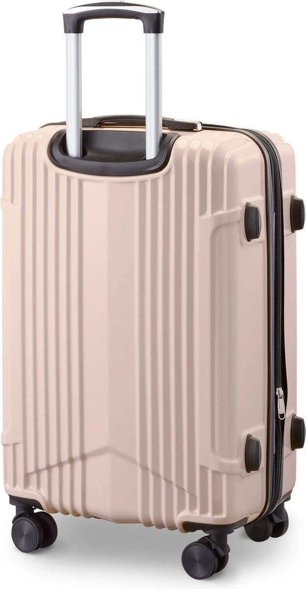 Tesla PC - Reiskoffer - 65 Cm - 4 Wielen - Roze 2 Tesla PC - Reiskoffer - 65 Cm - 4 Wielen - Roze - Afbeelding 2