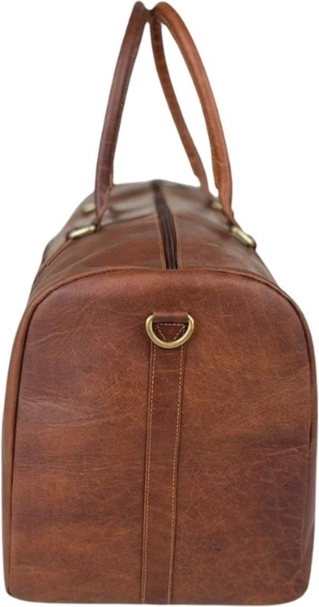 Fana Bags Leren Weekendtas Cognac - Leren Reistas - Grote Reistas Leder - Cadeau Mannen - Reistas/Weekendtas/Sporttas Echt Leer - Duffel Bag 8 Fana Bags Leren Weekendtas Cognac - Leren Reistas - Grote Reistas Leder - Cadeau Mannen - Reistas/Weekendtas/Sporttas Echt Leer - Duffel Bag - Afbeelding 8