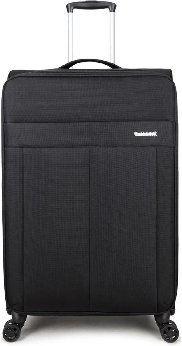 Decent D-Upright Large Koffer - 76 Cm Expandable - TSA Slot - Zwart 1 Decent D-Upright Large Koffer - 76 Cm Expandable - TSA Slot - Zwart