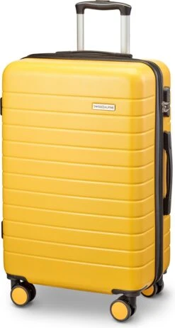 Swiss Alpine 2.0 - Reiskoffer - 67 Cm - 4 Wielen - Geel