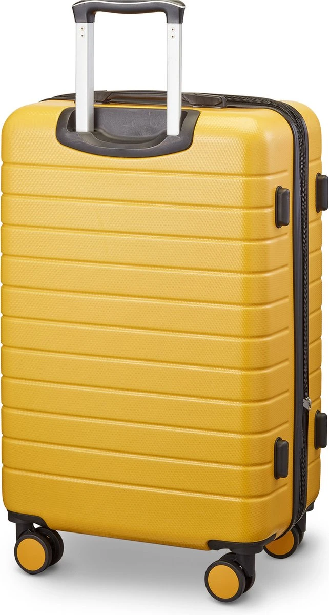 Swiss Alpine 2.0 - Reiskoffer - 67 Cm - 4 Wielen - Geel 2 Swiss Alpine 2.0 - Reiskoffer - 67 Cm - 4 Wielen - Geel - Afbeelding 2