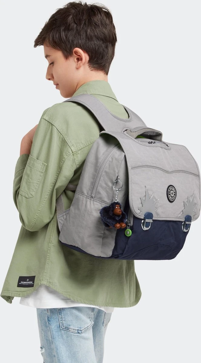 Kipling Iniko Rugzak - Playful Grey 2 Kipling Iniko Rugzak - Playful Grey - Afbeelding 2