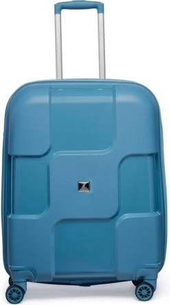 ©TROLLEYZ - Venice No.10 - Reiskoffer - 69cm Met TSA Slot - Dubbele Wielen - 360° Spinners - 100% Polypropyleen - Reiskoffer In Ice Blue